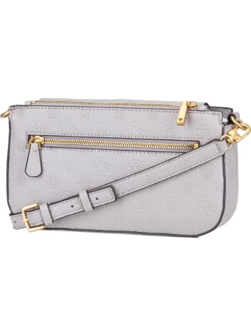 Guess Umhängetasche James Logo Mini Double Zip Crossbody in Taupe Logo