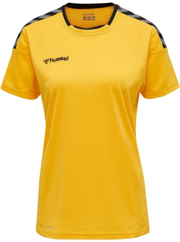 Hummel Hummel T-Shirt Hmlauthentic Multisport Damen Atmungsaktiv Feuchtigkeitsabsorbierenden in SPORTS YELLOW/BLACK
