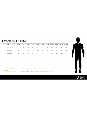 Brandit T-Shirt "Bw Sportshirt" in Blau