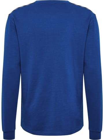Hummel Hoodie "Hmlauthentic Co Training Sweat" in Blau