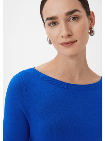 comma Strickpullover langarm in Blau