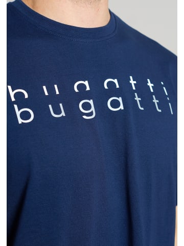Bugatti T-Shirt Palermo in blau-dunkel-uni