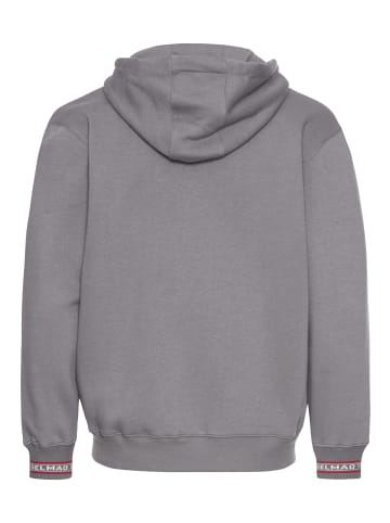 Delmao Kapuzensweatjacke in grau