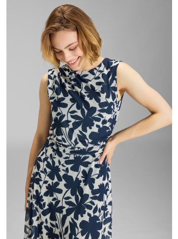 SWING Abendkleid in marine ecru - 0001