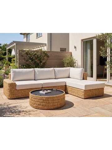 Beliani 3-tlg Sitzgruppe OLIVERI in /Beige linksseitig
