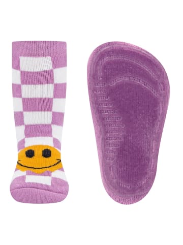 ewers Stoppersocken Karo/Smile in .h. orchidee