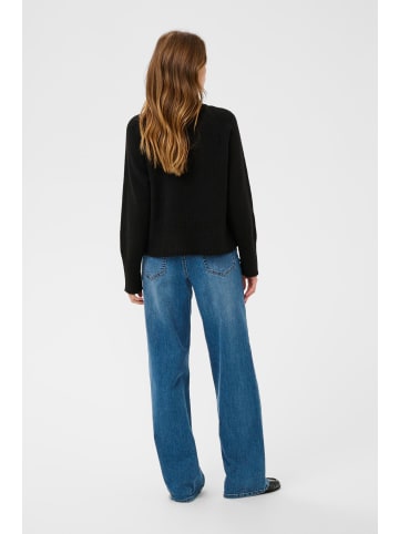 Kaffe Strickpullover KAerin Baggy fit in Black Deep