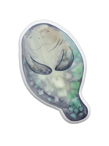 Mr. & Mrs. Panda Kuscheltier Kissen Seekuh Happy ohne Spruch in Weiß