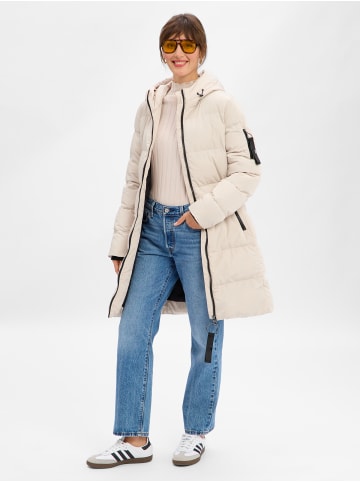 Marie Lund Steppmantel in kitt