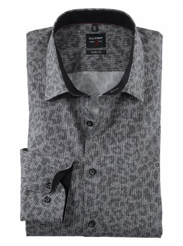 OLYMP  Langarm Business Hemd für Herren in schwarz