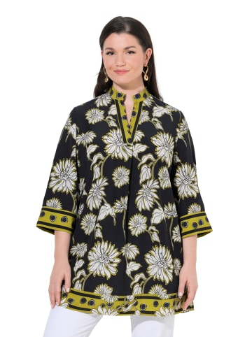 Ulla Popken Bluse in senfgrün