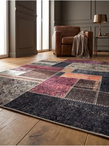 KADIMA DESIGN Teppich Flachgewebe Waschbar Patchwork PIZOL Strapazierfähig OEKO-TEX