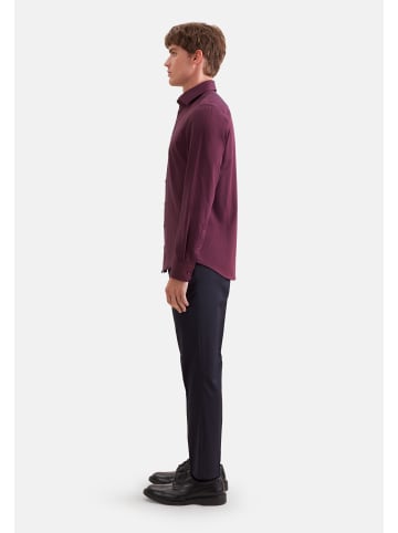 Seidensticker Flanellhemd Slim in Rot