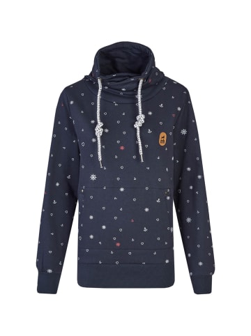 mh michael heinen Schalkragenhoodie in navy