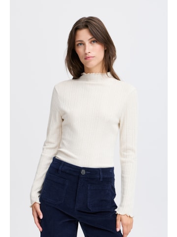b.young Shirttop BYSMIRNA LS TOP - 20815710 modisches Longsleeve in Weiß