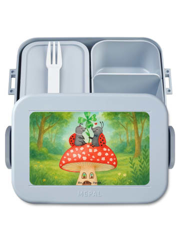Mr. & Mrs. Panda Bento Box Marienkäfer Fliegenpilz Design ohne S... in Blau Pastell