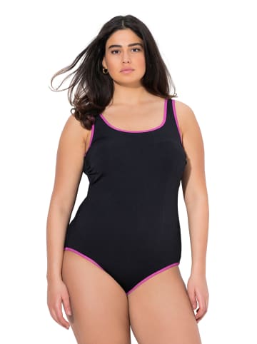 Ulla Popken Badeanzug in schwarz