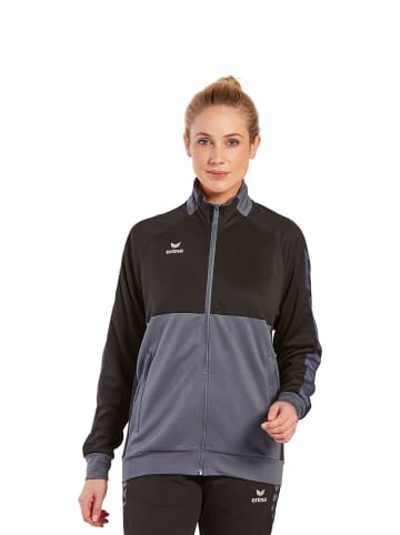 erima Unisex Erwachsene Six Wings Worker Jacke, Trainingsjacke in slate grey/schwarz