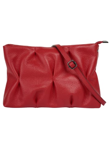 Cluty Umhängetasche echt Leder in rot