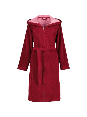 Vossen Vossen Bademäntel Damen Kurzmantel mit Kapuze Palermo burgundy - 016 in burgundy - 016