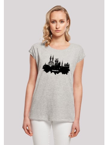 F4NT4STIC T-Shirt Cities Collection - Munich skyline in grau meliert