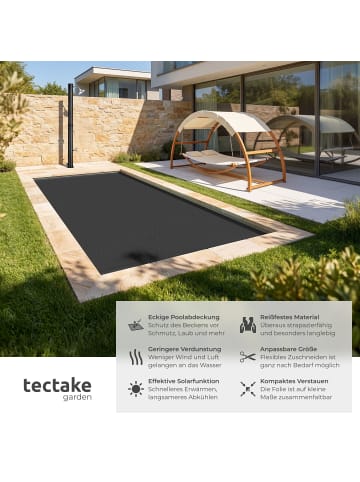 tectake Solarfolie - leichte Poolabdeckung zum Schutz