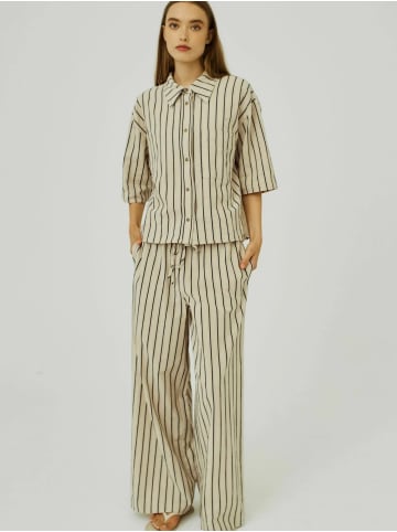 Norr hemd Arka in Black stripe