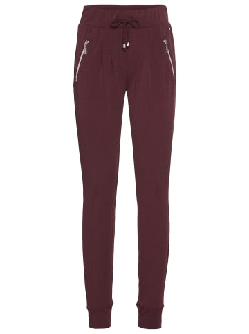 Laura Scott Jogger Pants in bordeaux