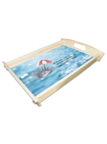 Mr. & Mrs. Panda Tablett Seeigel mit Spruch in OZeichenanblue