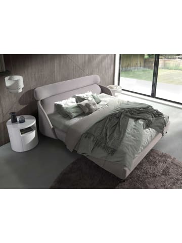 Angel Cerdá Bett 7161 in Hellgrau / Schwarz – (B)207 x (H)250 x (T)102 cm