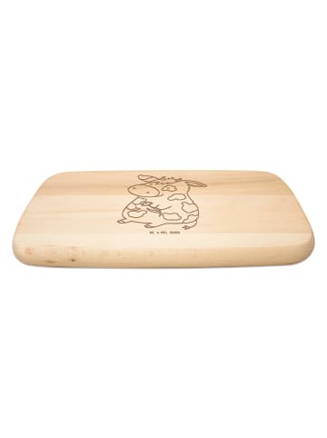 Mr. & Mrs. Panda Holzbrett Kuh ohne Spruch in Transparent