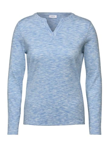 Cecil Langarmshirt in light blue melange