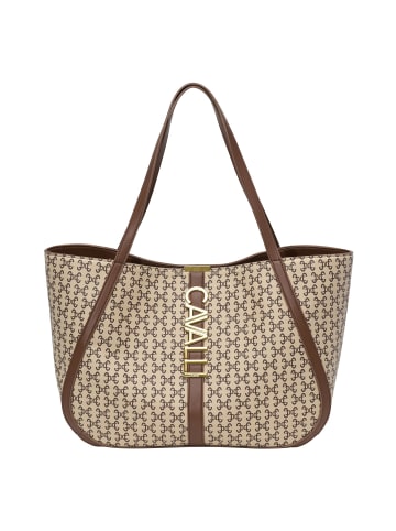 cavalli CLASS Alessandra Shopper Tasche 45 cm in Monogram-Chocolate