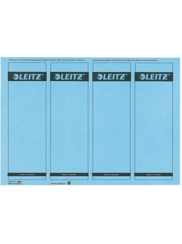 Leitz Ordnerrückenschilder 61x191mm auf A4 selbstklebend Packung mit 100 St...