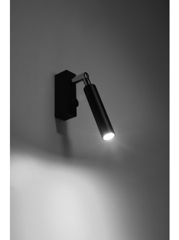 Nice Lamps Wandleuchte TIDEN 1 in Schwarz stahl tube verstellbar schirm LED G9 NICE LAMPS