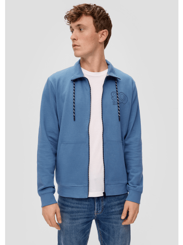 s.Oliver Sweatshirt Jacke langarm in Blau