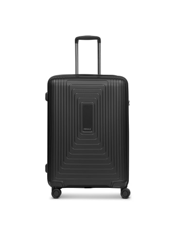 Redolz Essentials 14 4-Rollen Trolley 65 cm mit Dehnfalte in black metallic