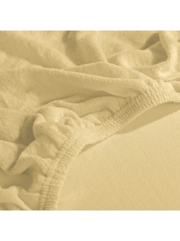 Erwin Müller Frottee Kinder-Spannbettlaken 2er-Pack Erding in hellgelb