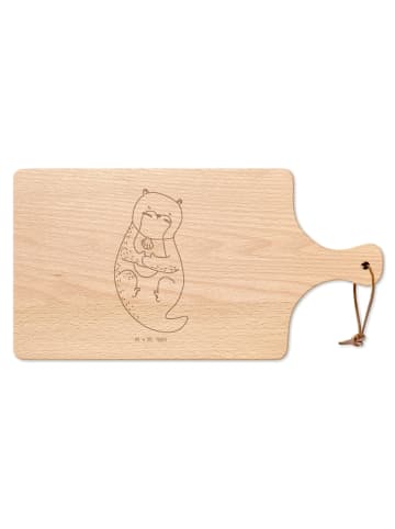 Mr. & Mrs. Panda Schneidebrett Otter Muschel ohne Spruch in Transparent