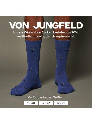 von Jungfeld Signature Icons mit Weihnachtsmotiven Set in Black/Dachshund/Blue