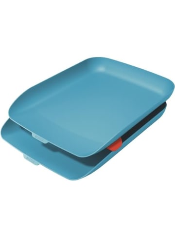 Leitz Briefkorb Cosy Set A4 Polystyrol Packung mit 2 Stück blau