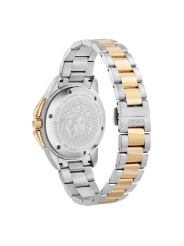 Versace Quarzuhr für Herren in silber