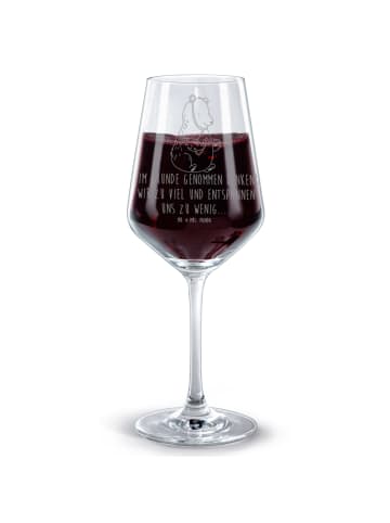 Mr. & Mrs. Panda Glas Rotwein Bär Arzt mit Spruch in Transparent