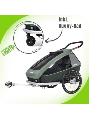 Croozer CROOZER Kid Vaaya 2 Kinderfahrradanhänger - Farbe: Jungle Green