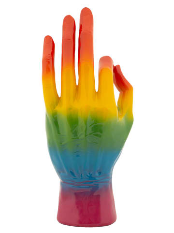 Mauro Ferretti Handgeformte Figur aus mehrfarbigem Kunstharz, 16 x 10,5 x 36 cm
