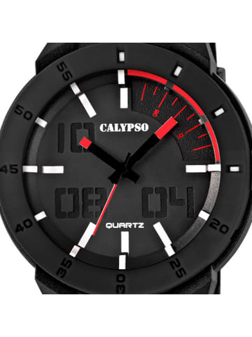 Calypso Analog-Armbanduhr Calypso Analogico schwarz extra groß (ca. 48mm)