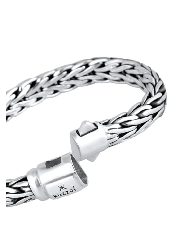 KUZZOI Armband 925 Sterling Silber Twisted in Silber