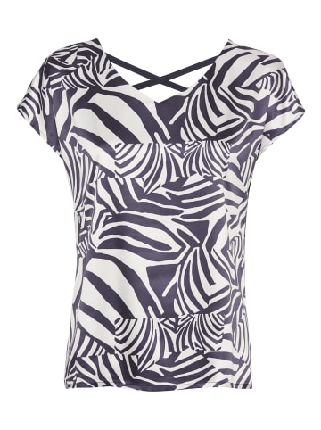 Laura Scott Shirtbluse in weiß-navy-animal