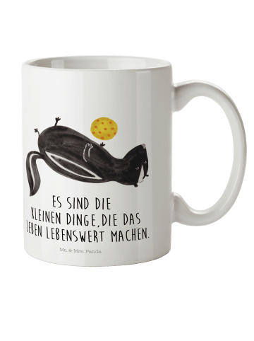 Mr. & Mrs. Panda Plastikbecher Stinktier Ball mit Spruch in Weiß