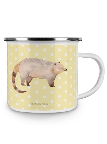 Mr. & Mrs. Panda Tasse Nasenbär ohne Spruch in Gelb Pastell